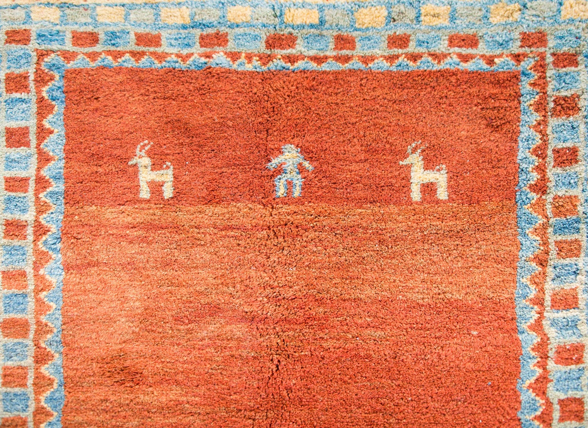 Vintage Persian Gabbeh Runner For Sale