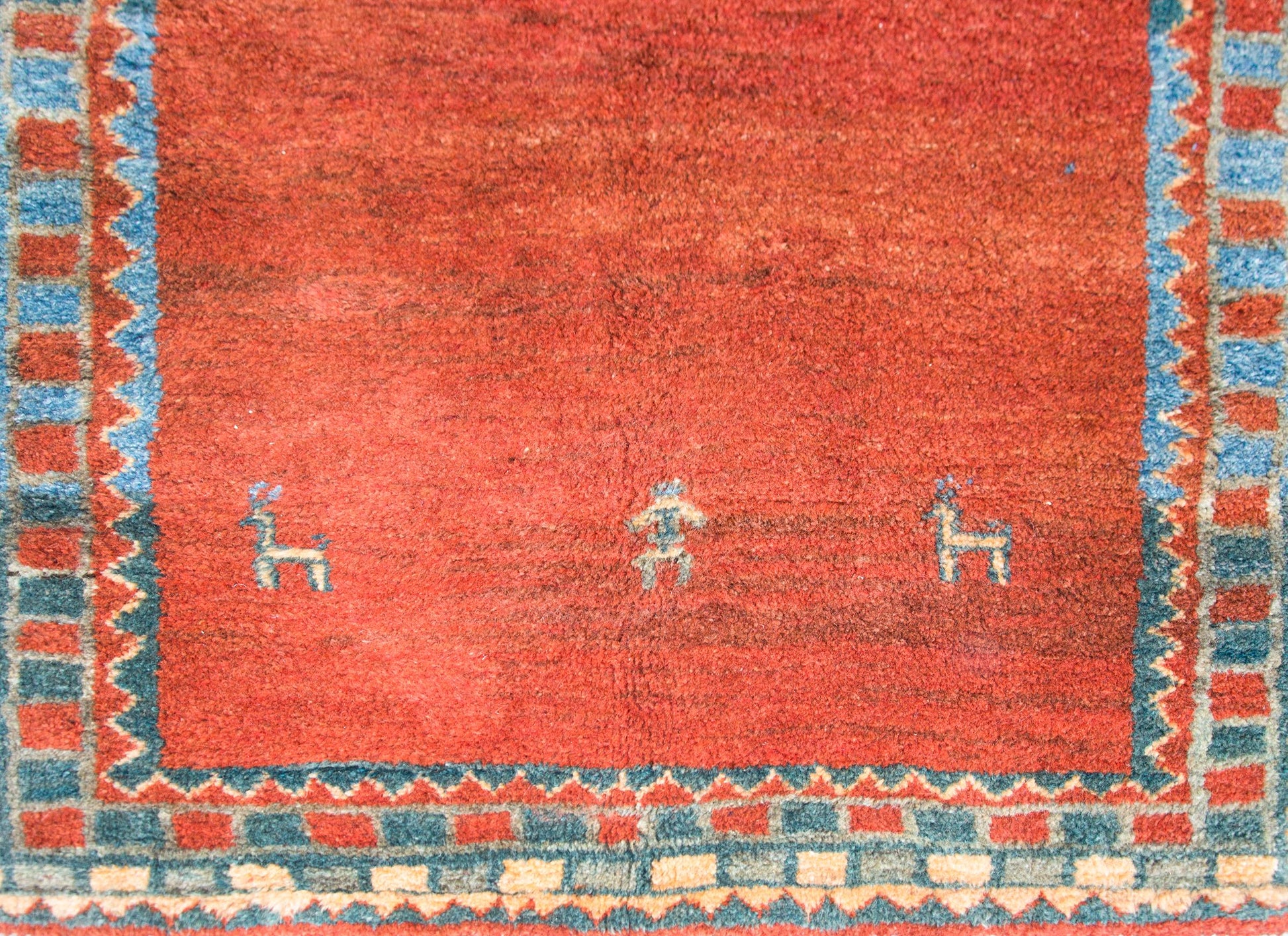 Vintage Persian Gabbeh Runner For Sale