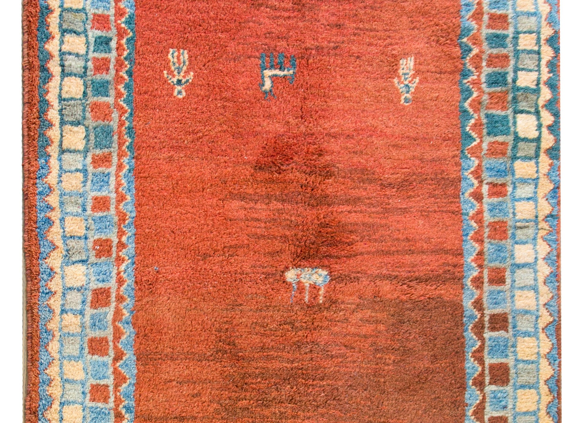 Vintage Persian Gabbeh Runner For Sale