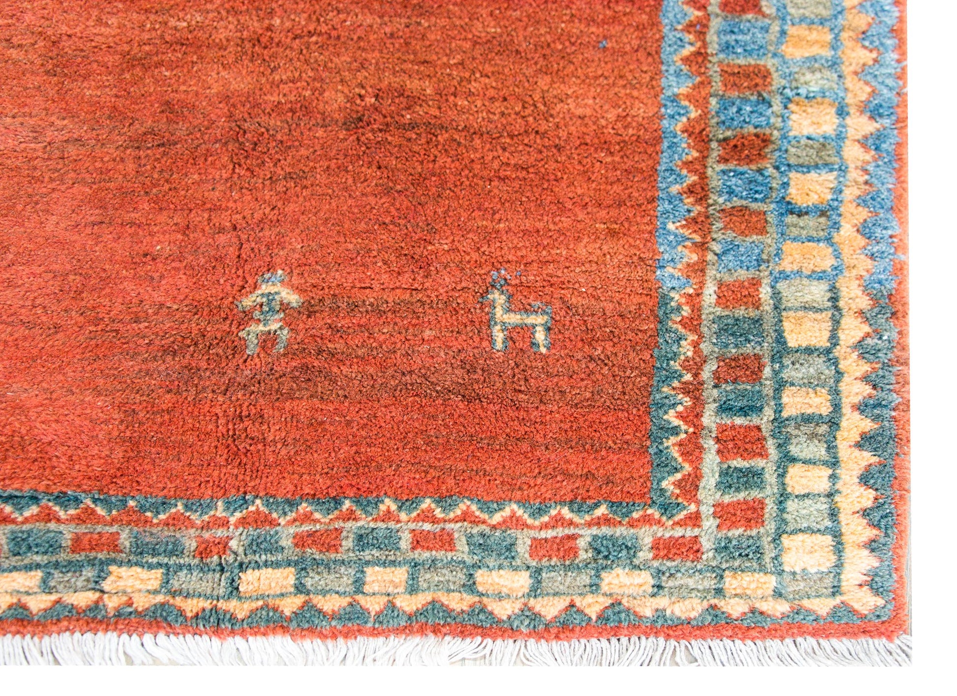Vintage Persian Gabbeh Runner For Sale