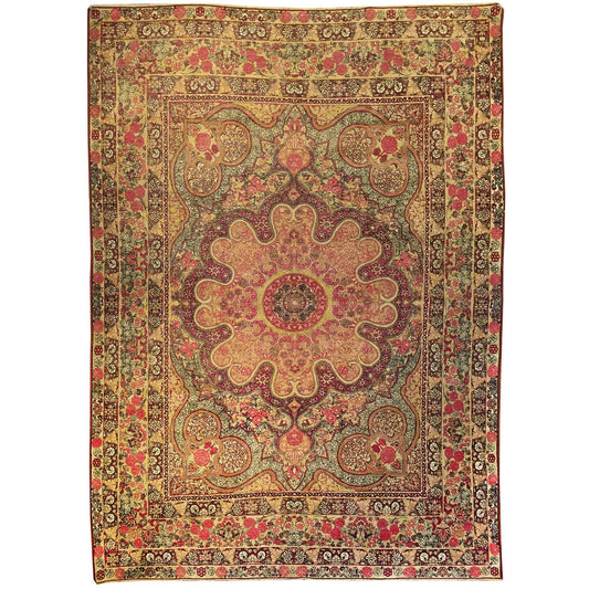 19th Century Lavar Kirman Rug For Sale