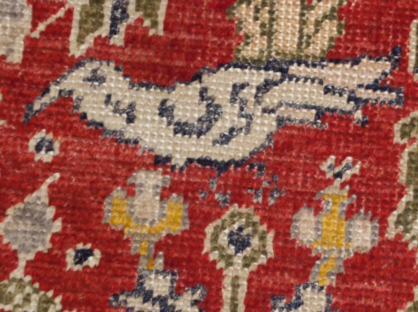 Wonderful Early 20th Century Silk Kayseri Rug For Sale