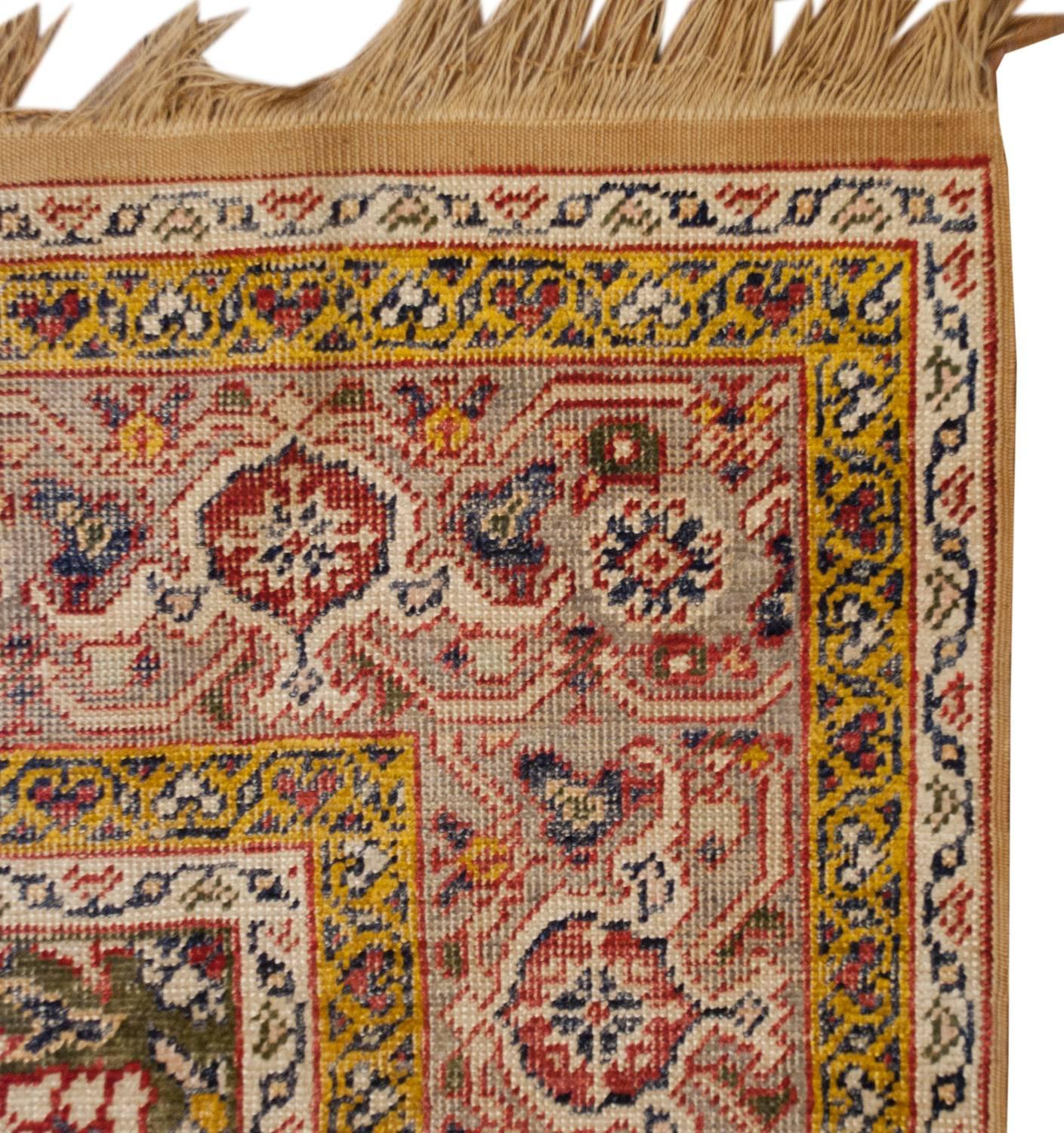 Wonderful Early 20th Century Silk Kayseri Rug For Sale