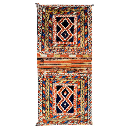 Wonderful Early 20th Century Lori Saddle Bag Rug For Sale