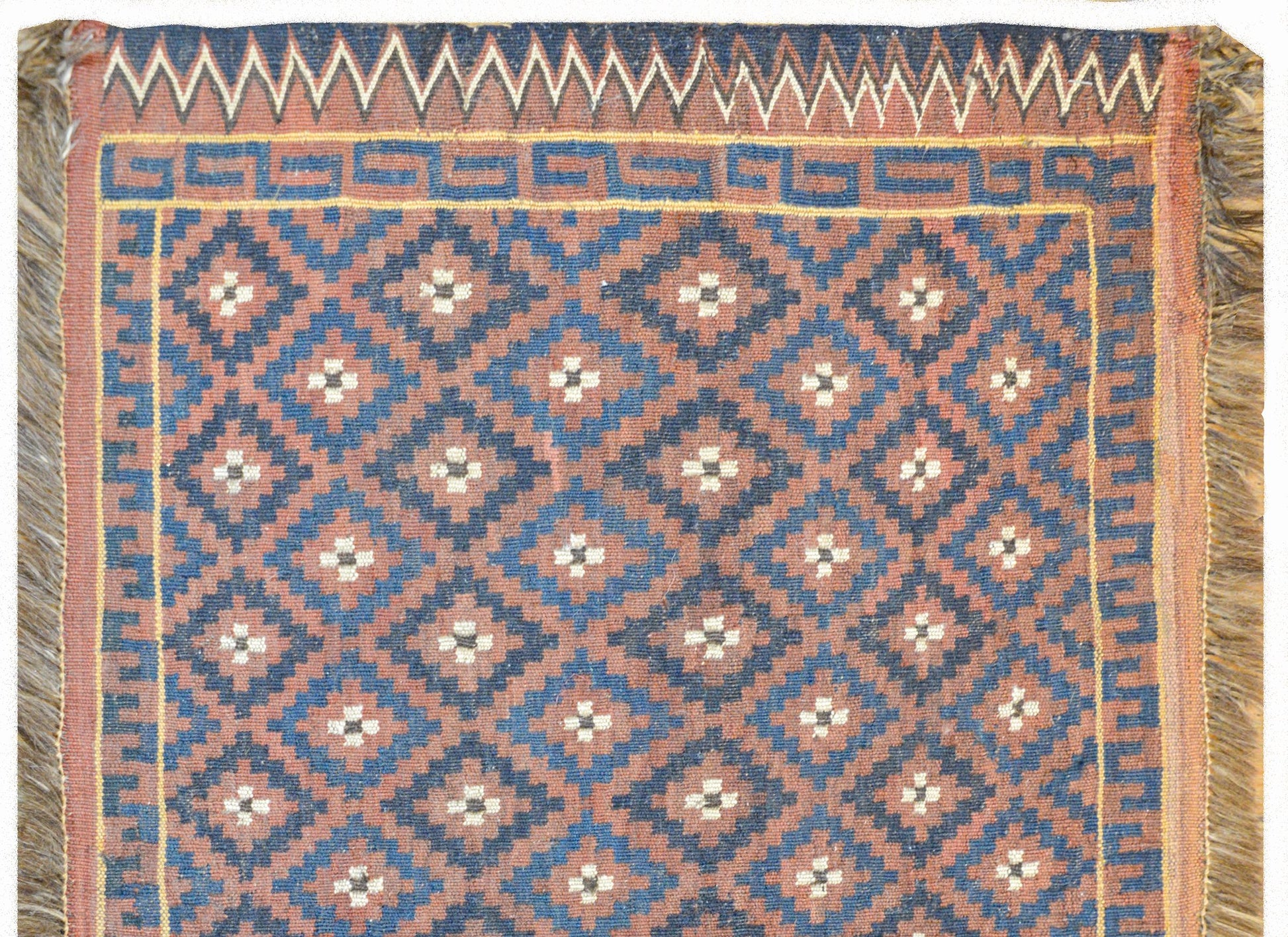 Fantastic Vintage Baluch Sounak Rug For Sale