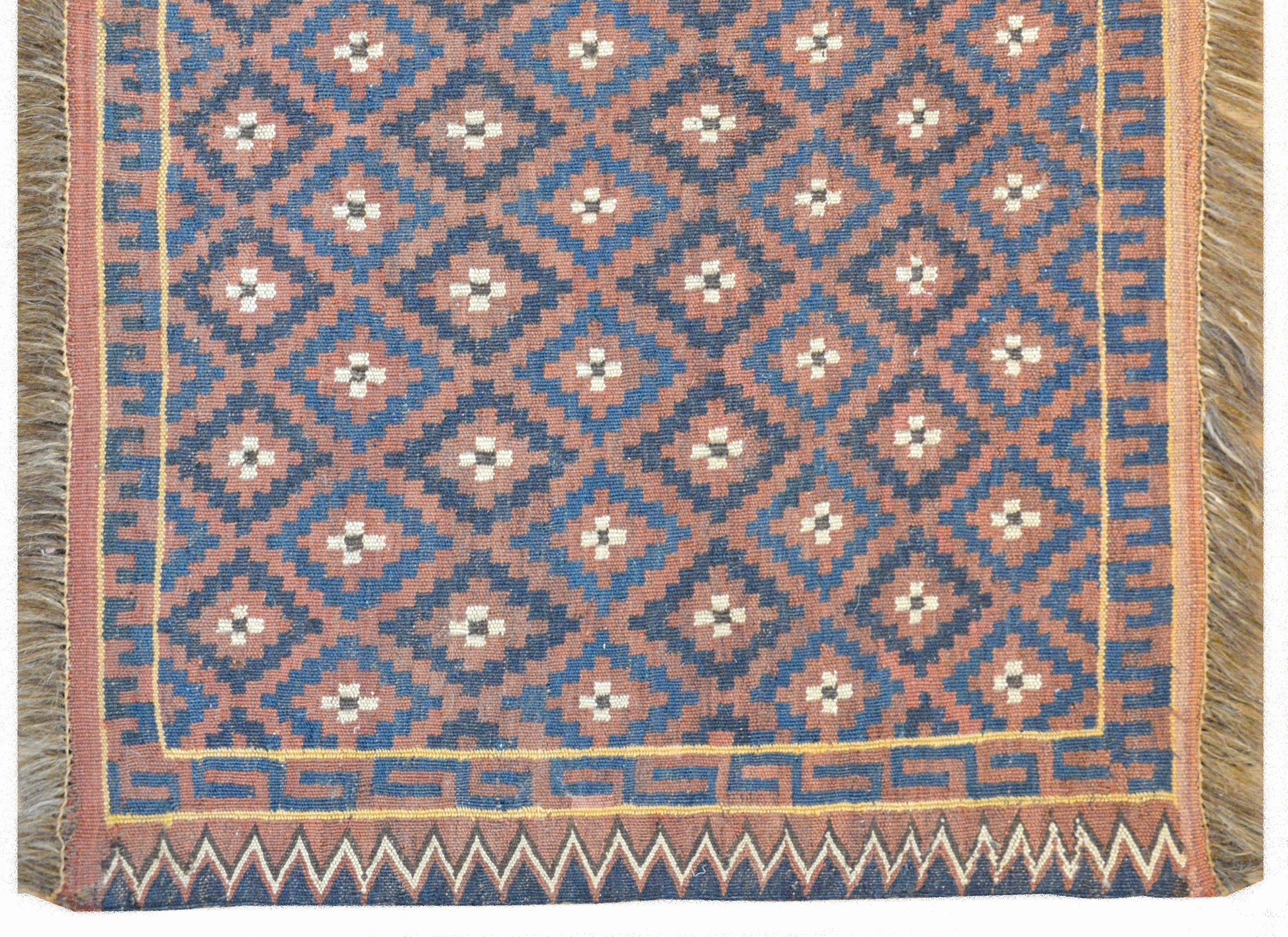 Fantastic Vintage Baluch Sounak Rug For Sale