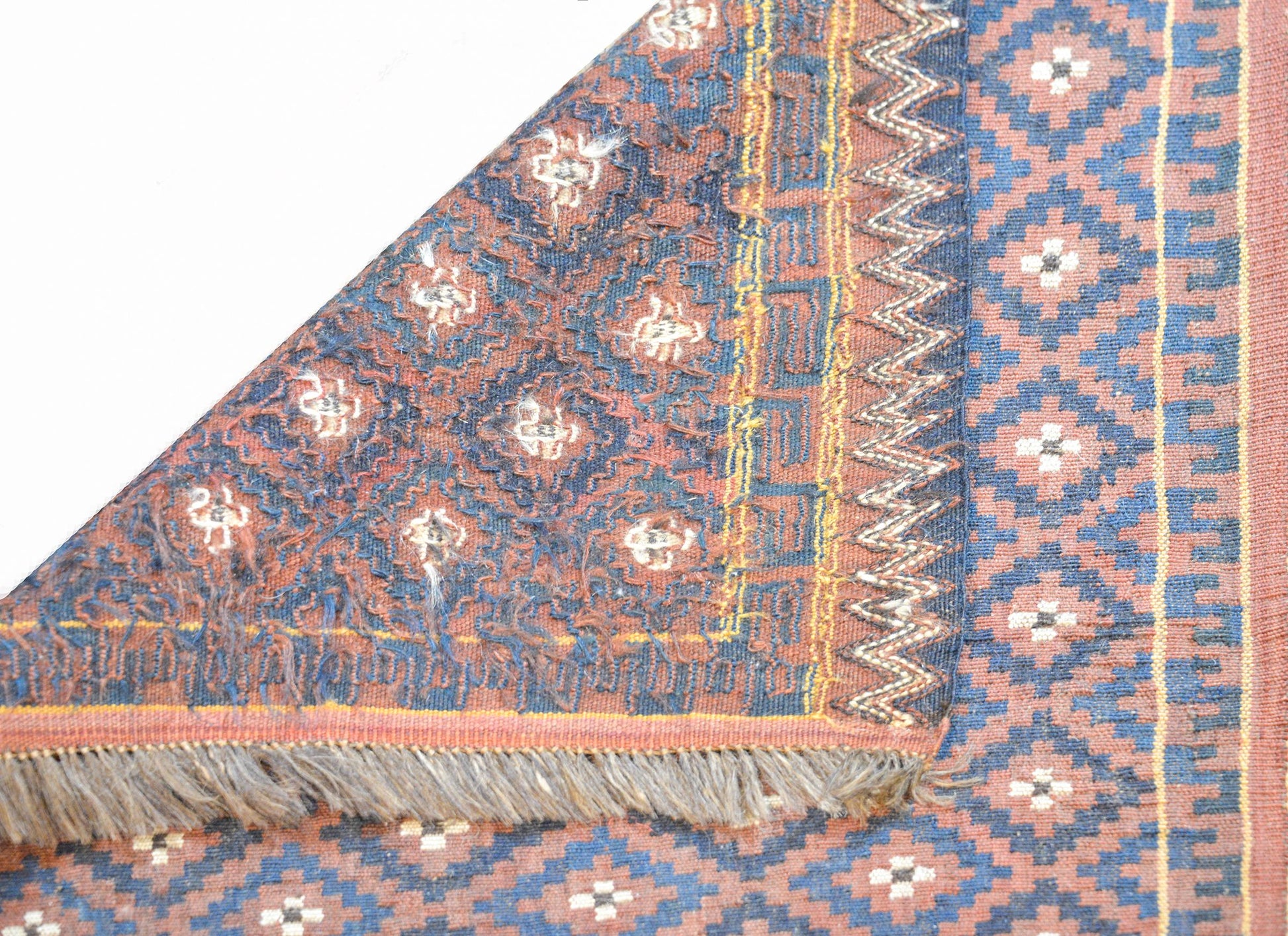 Fantastic Vintage Baluch Sounak Rug For Sale