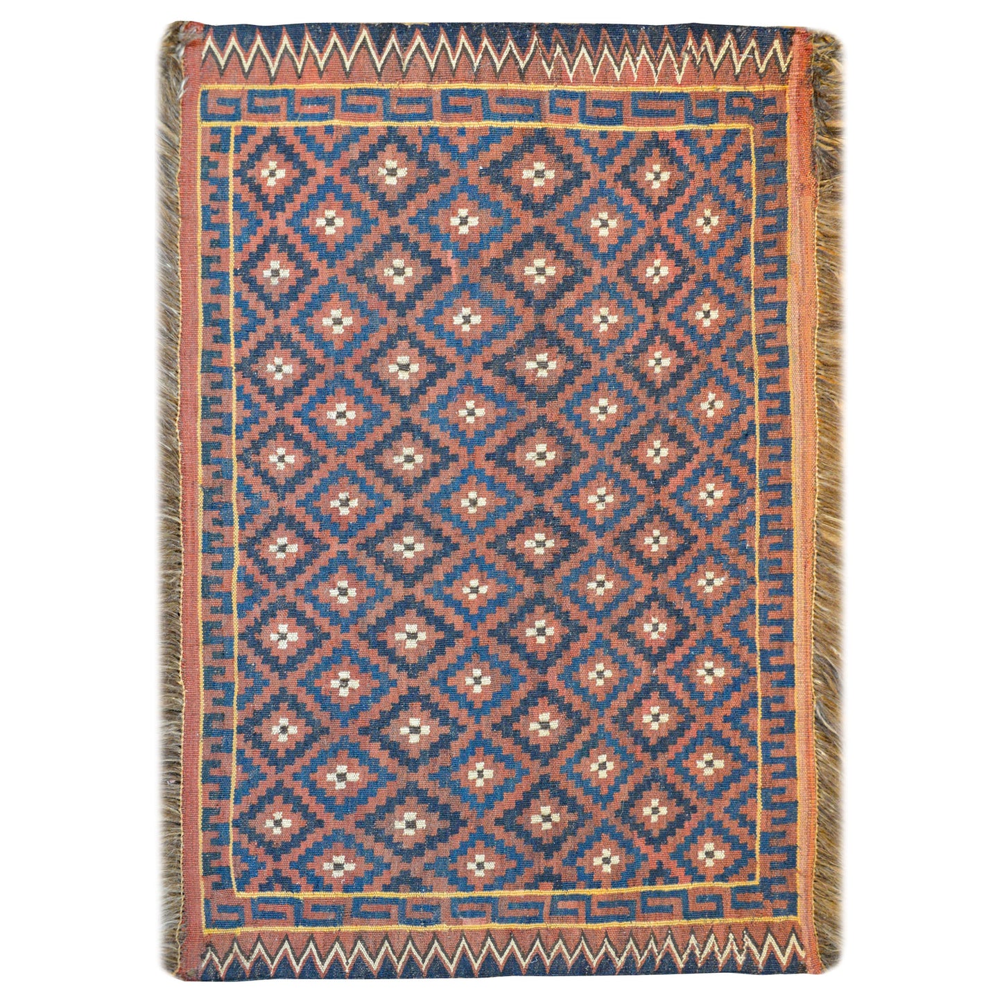 Fantastic Vintage Baluch Sounak Rug For Sale
