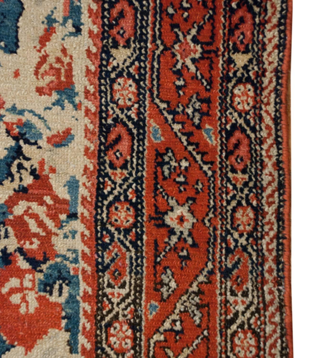 Outstanding 19th Century Senneh Rug For Sale