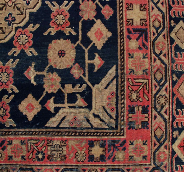 Antique Central Asian Khotan Rug For Sale