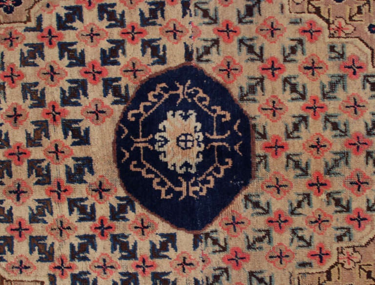 Antique Central Asian Khotan Rug For Sale