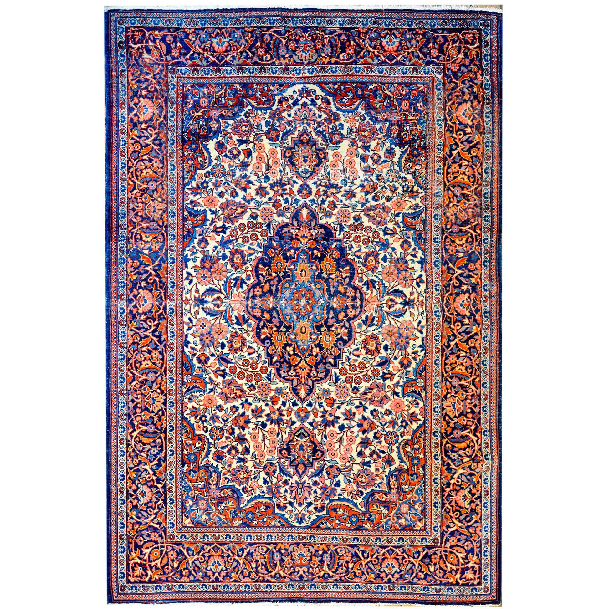 Exceptional Early 20th Century Kashan Rug For Sale