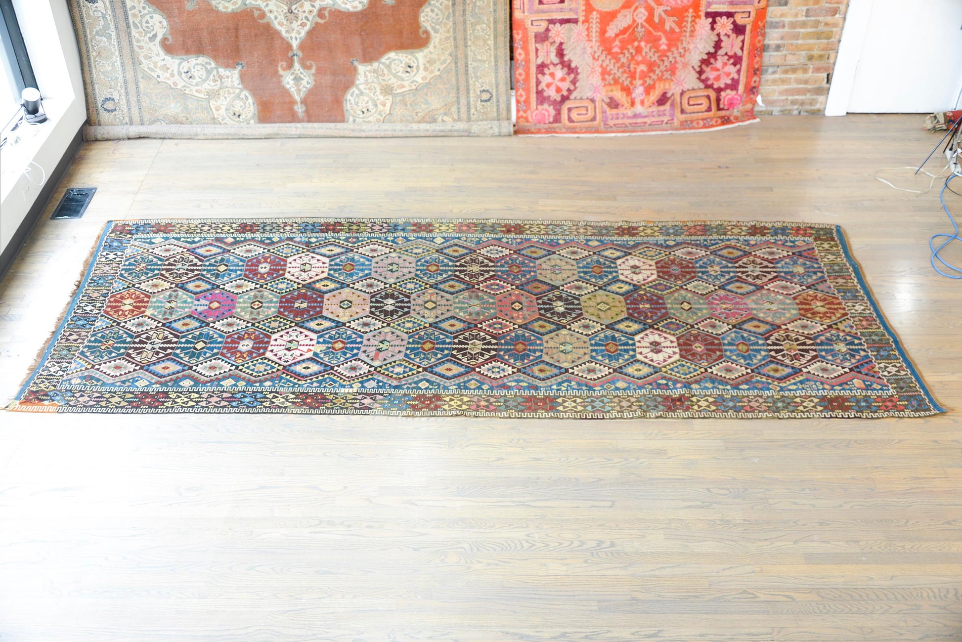 Early 20th Century Turkish Konya Kilim Runner For Sale