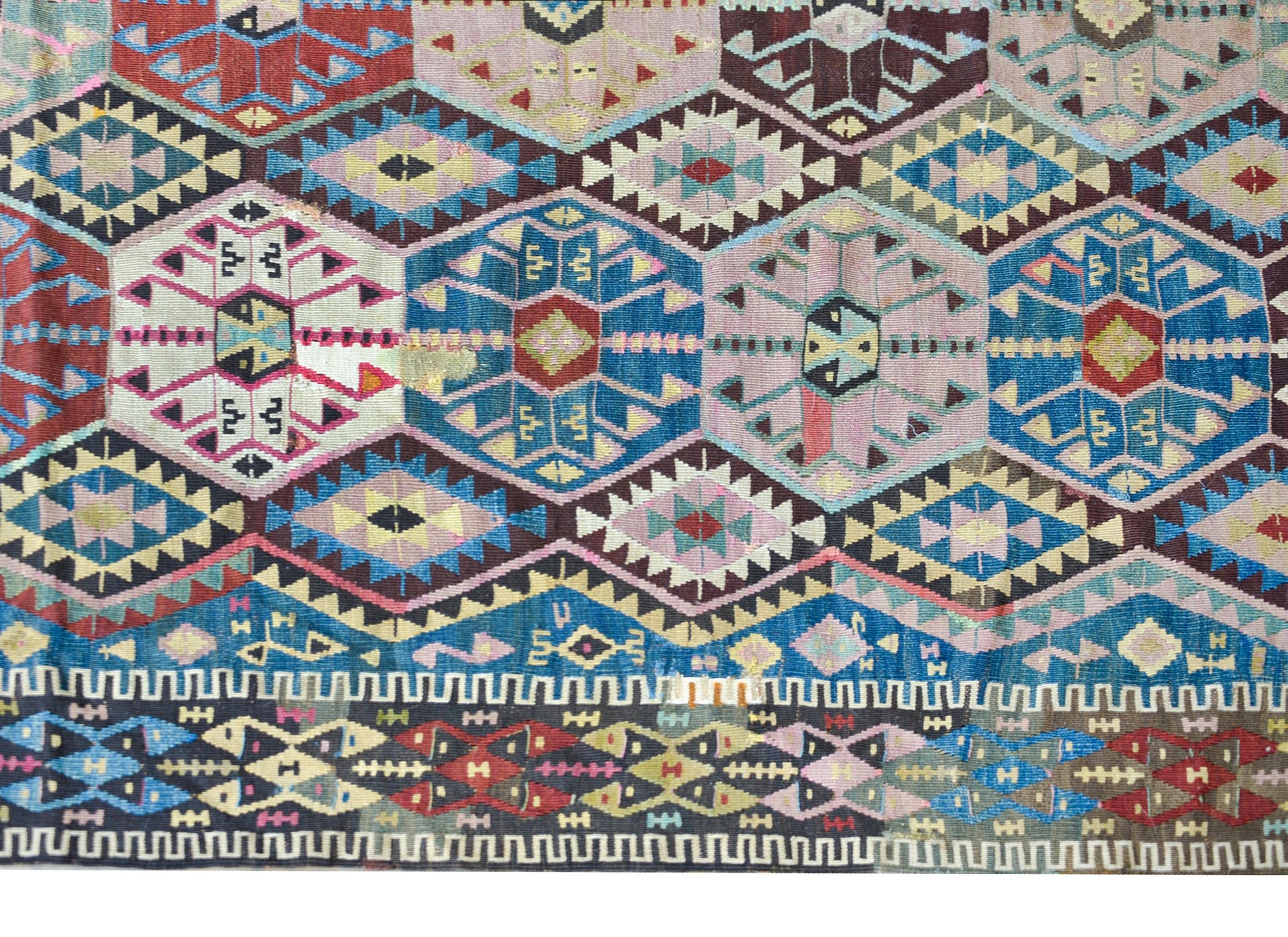 Early 20th Century Turkish Konya Kilim Runner For Sale