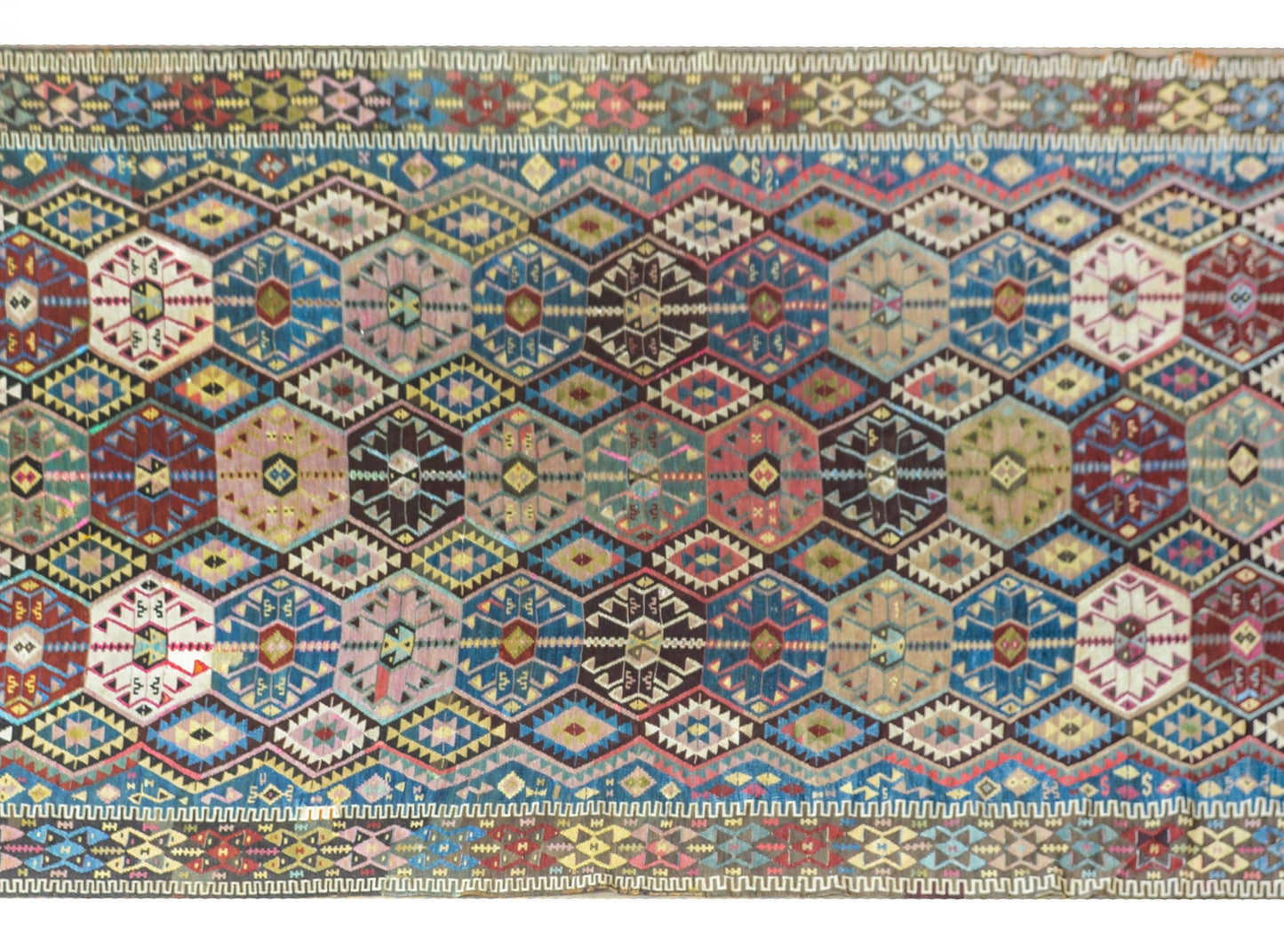 Early 20th Century Turkish Konya Kilim Runner For Sale