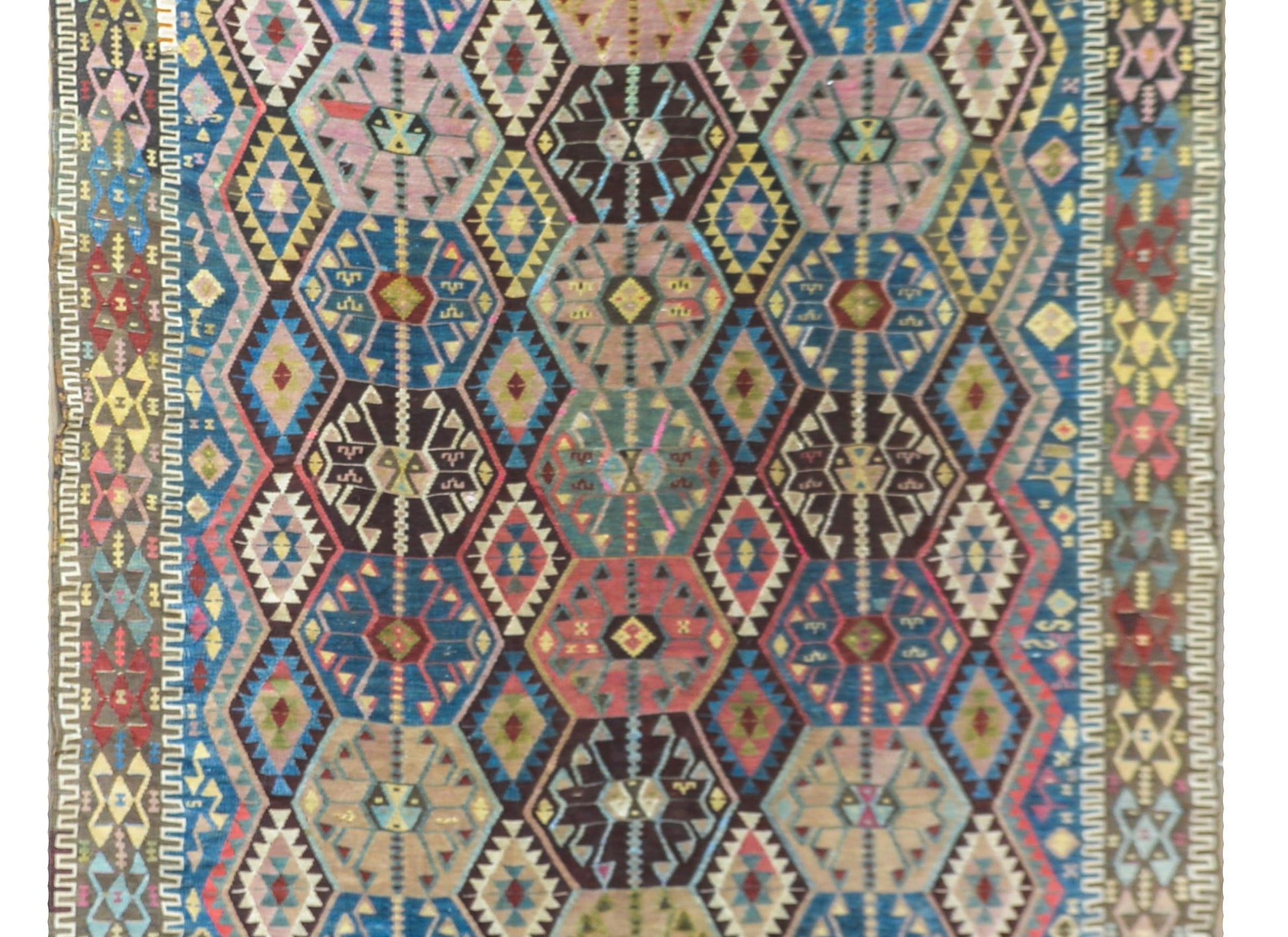 Early 20th Century Turkish Konya Kilim Runner For Sale