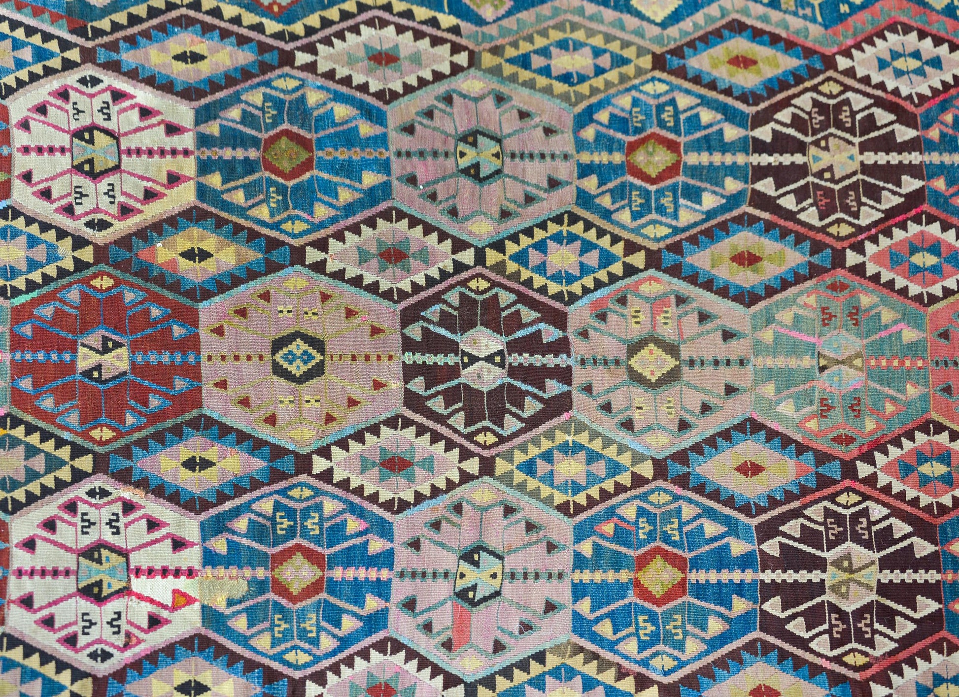 Early 20th Century Turkish Konya Kilim Runner For Sale