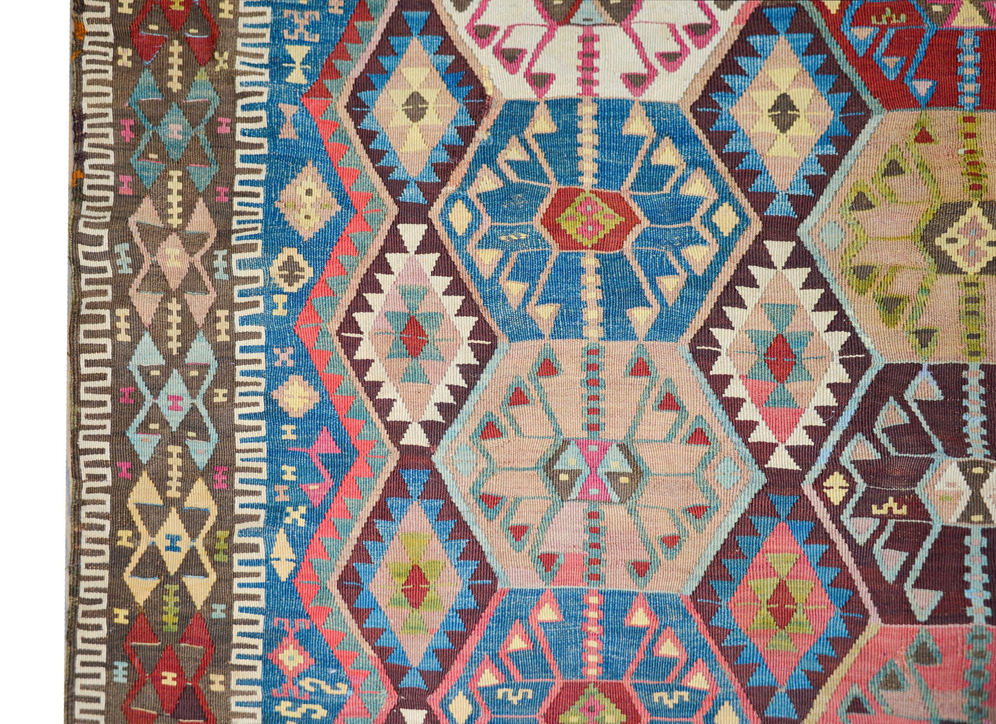 Early 20th Century Turkish Konya Kilim Runner For Sale