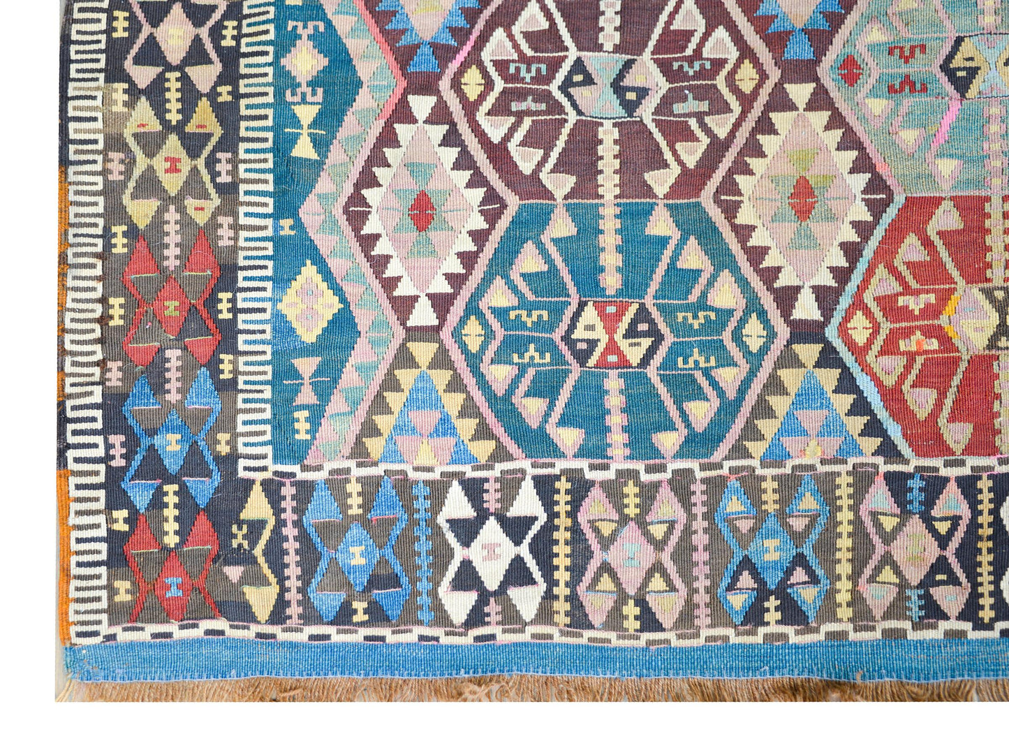 Early 20th Century Turkish Konya Kilim Runner For Sale
