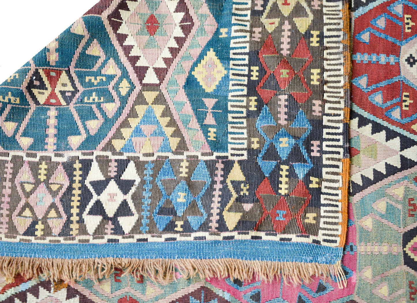 Early 20th Century Turkish Konya Kilim Runner For Sale