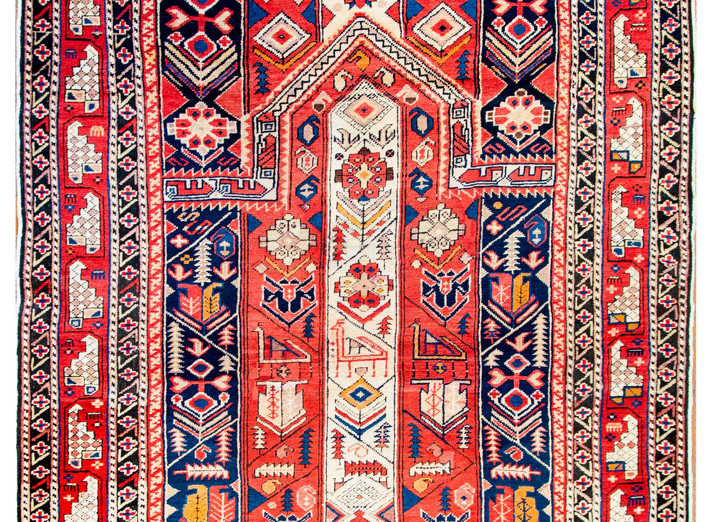 Sweet Early 20th Century Azerbaijani Prayer Rug For Sale
