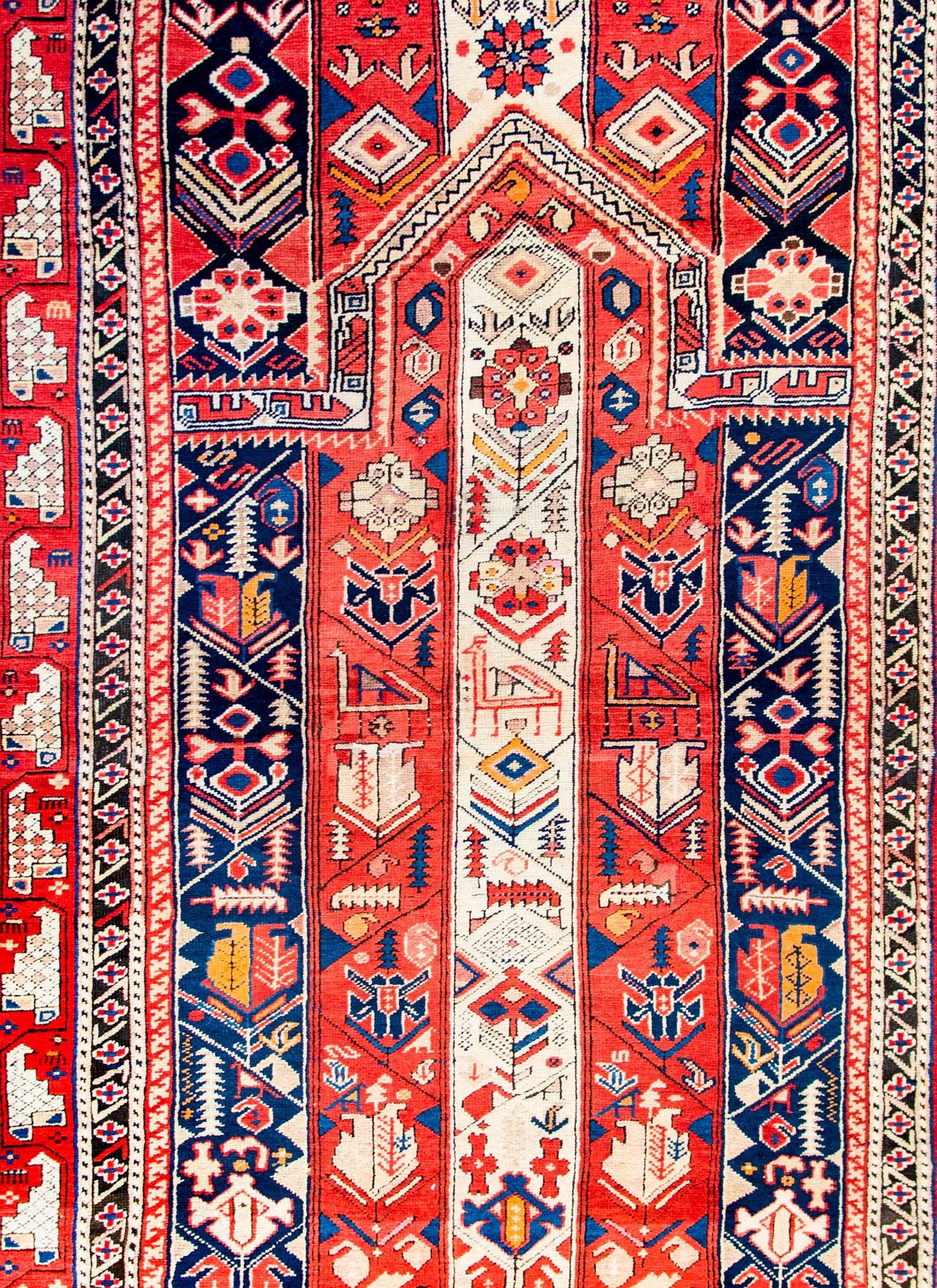 Sweet Early 20th Century Azerbaijani Prayer Rug For Sale