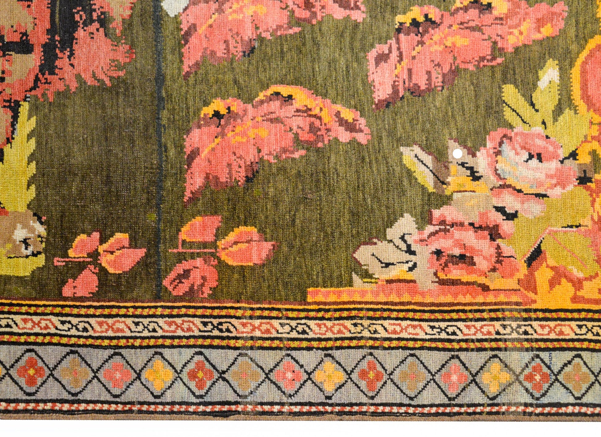 Massive Early 20th Century Pictorial Caucasian Karabagh Rug For Sale