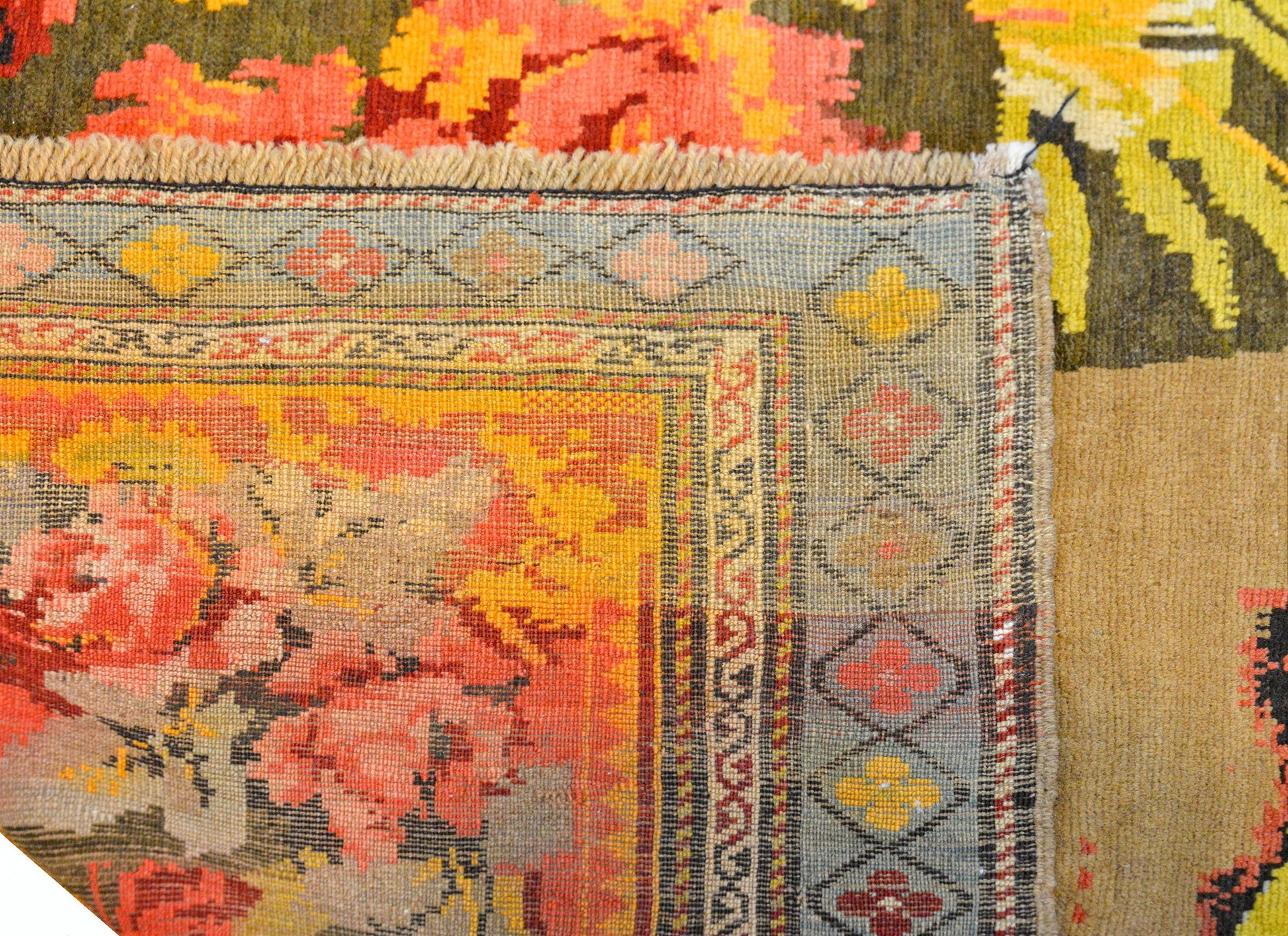 Massive Early 20th Century Pictorial Caucasian Karabagh Rug For Sale
