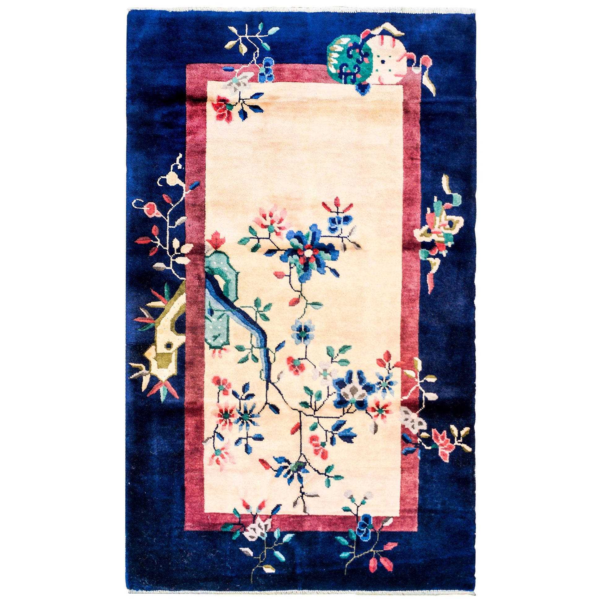 Early 20th Century Chinese Art Deco Rug For Sale