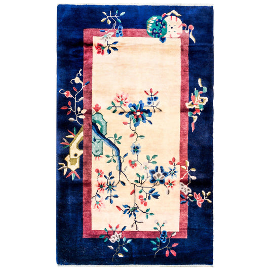 Early 20th Century Chinese Art Deco Rug For Sale