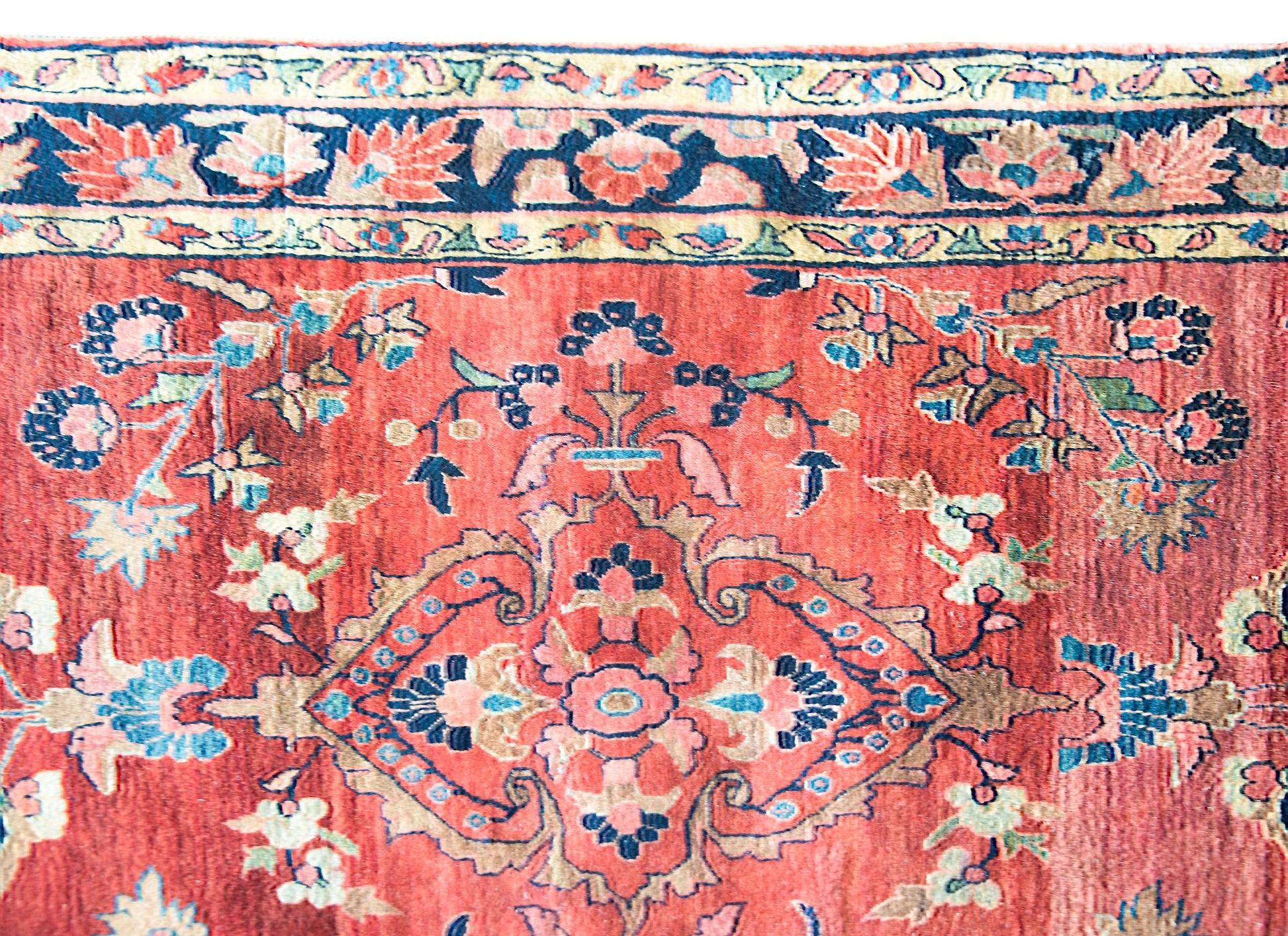 Early 20th Century Persian Sarouk Mohajeran Rug For Sale