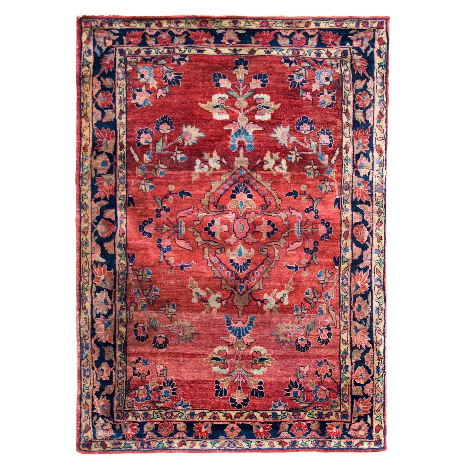 Early 20th Century Persian Sarouk Mohajeran Rug For Sale