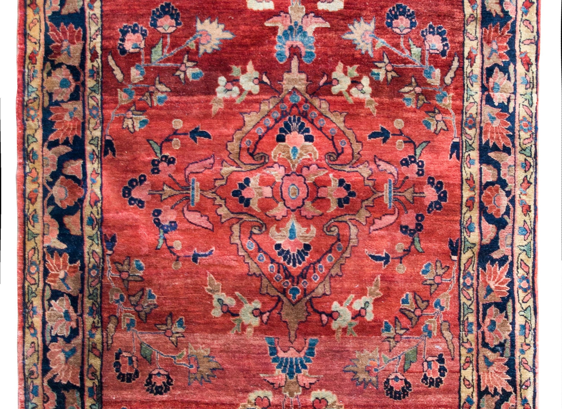 Early 20th Century Persian Sarouk Mohajeran Rug For Sale