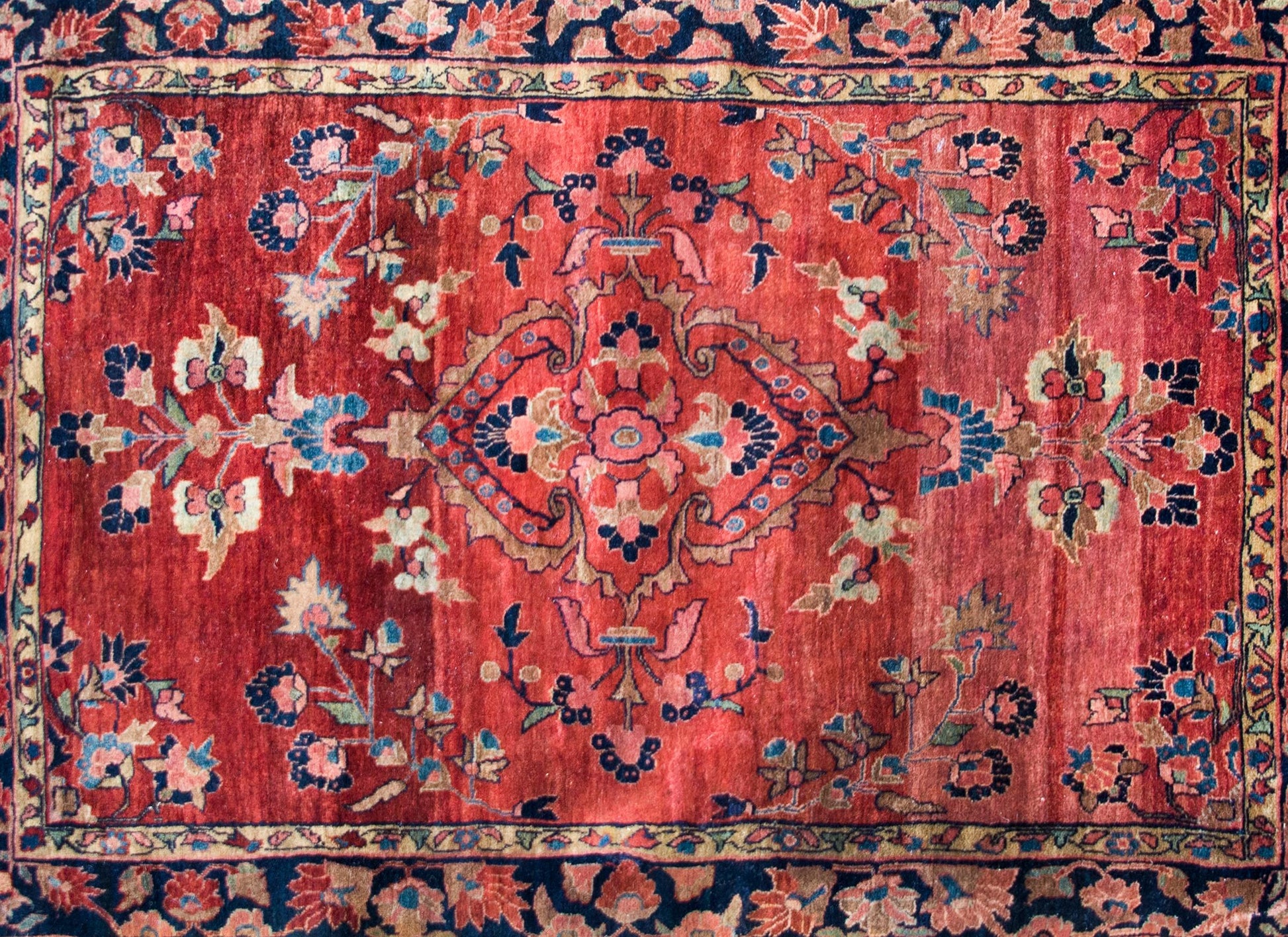 Early 20th Century Persian Sarouk Mohajeran Rug For Sale