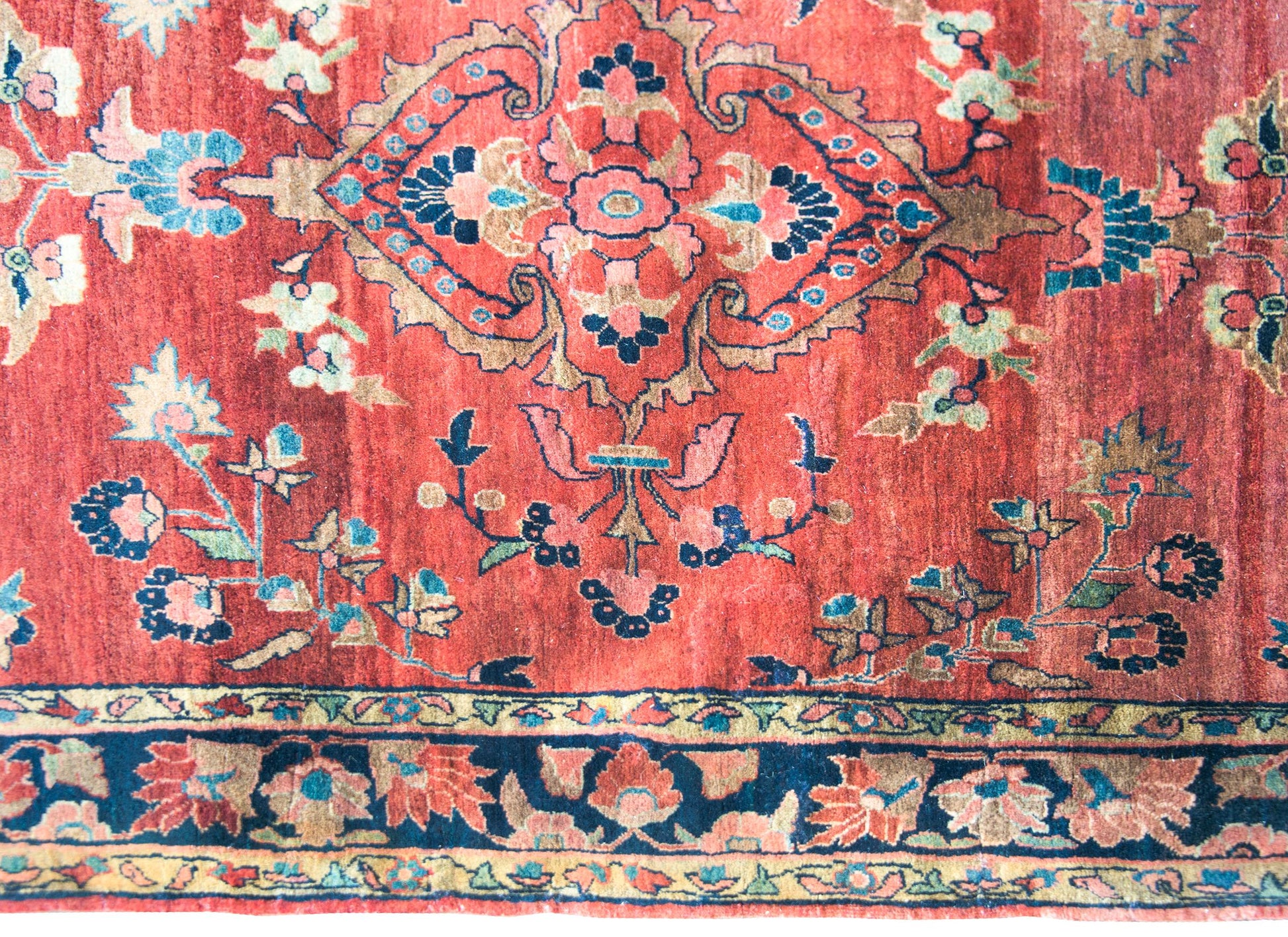 Early 20th Century Persian Sarouk Mohajeran Rug For Sale