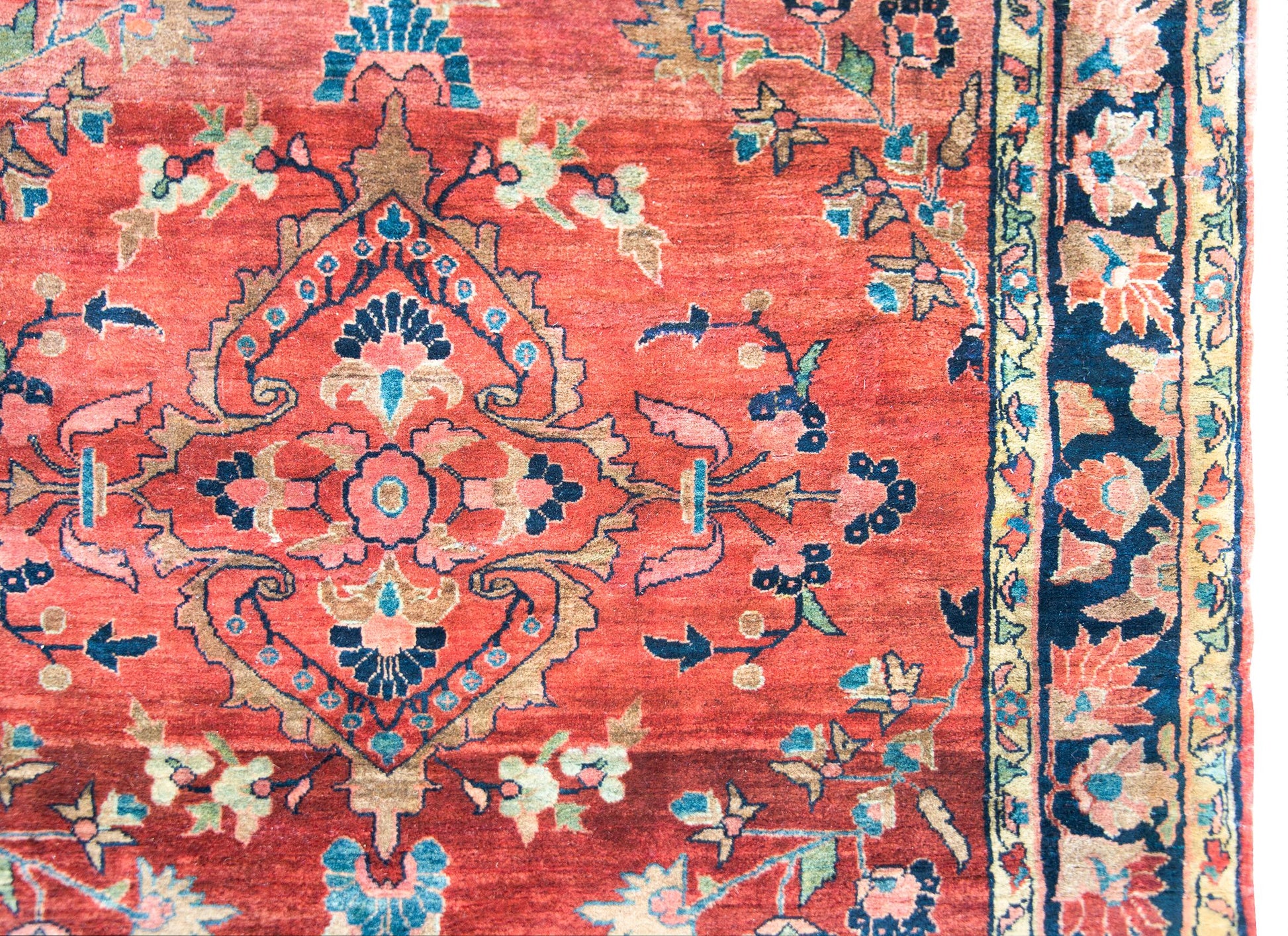 Early 20th Century Persian Sarouk Mohajeran Rug For Sale