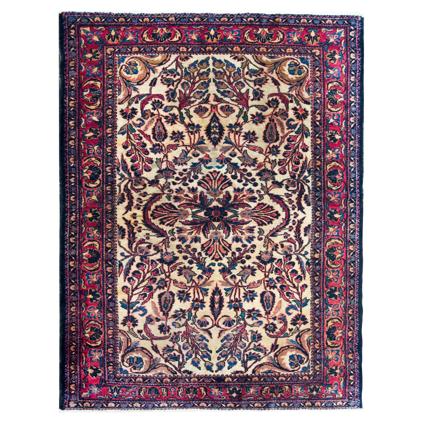 Early 20th Century Persian Lilihan Rug For Sale
