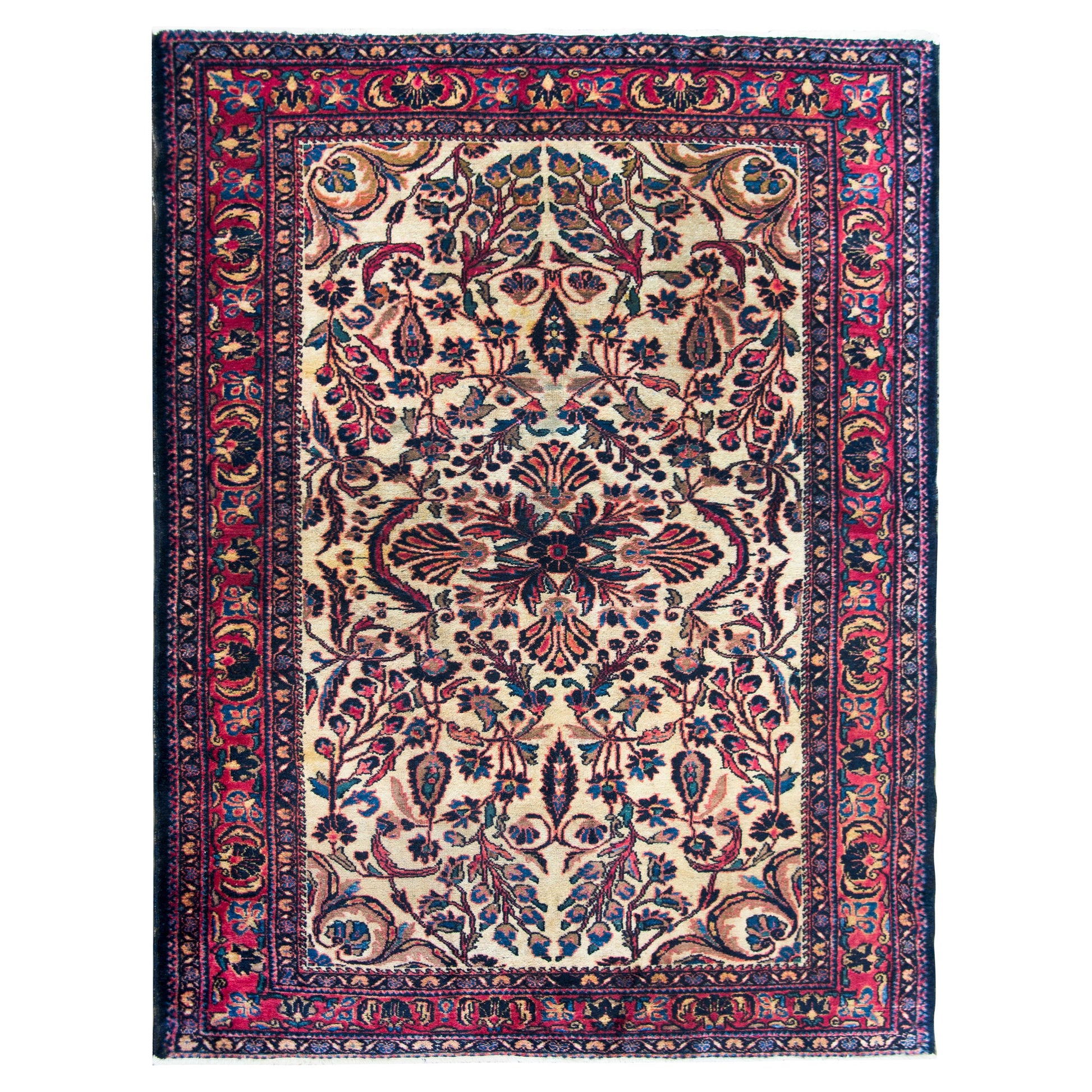 Early 20th Century Persian Lilihan Rug For Sale