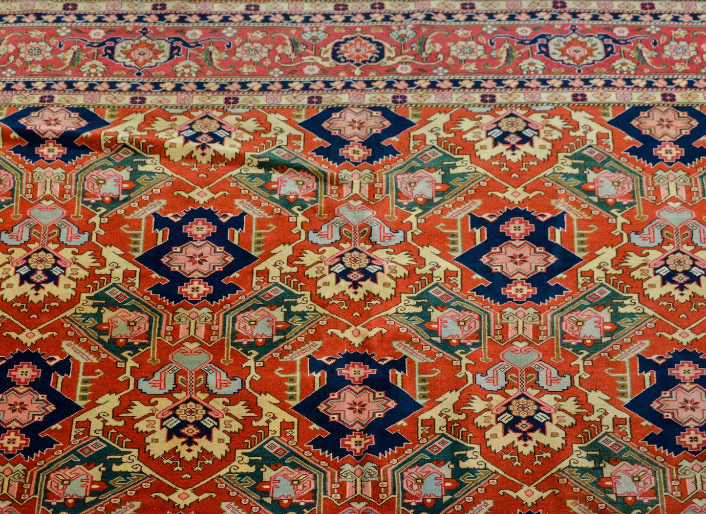 Outstanding Vintage Serapi-Style Rug For Sale
