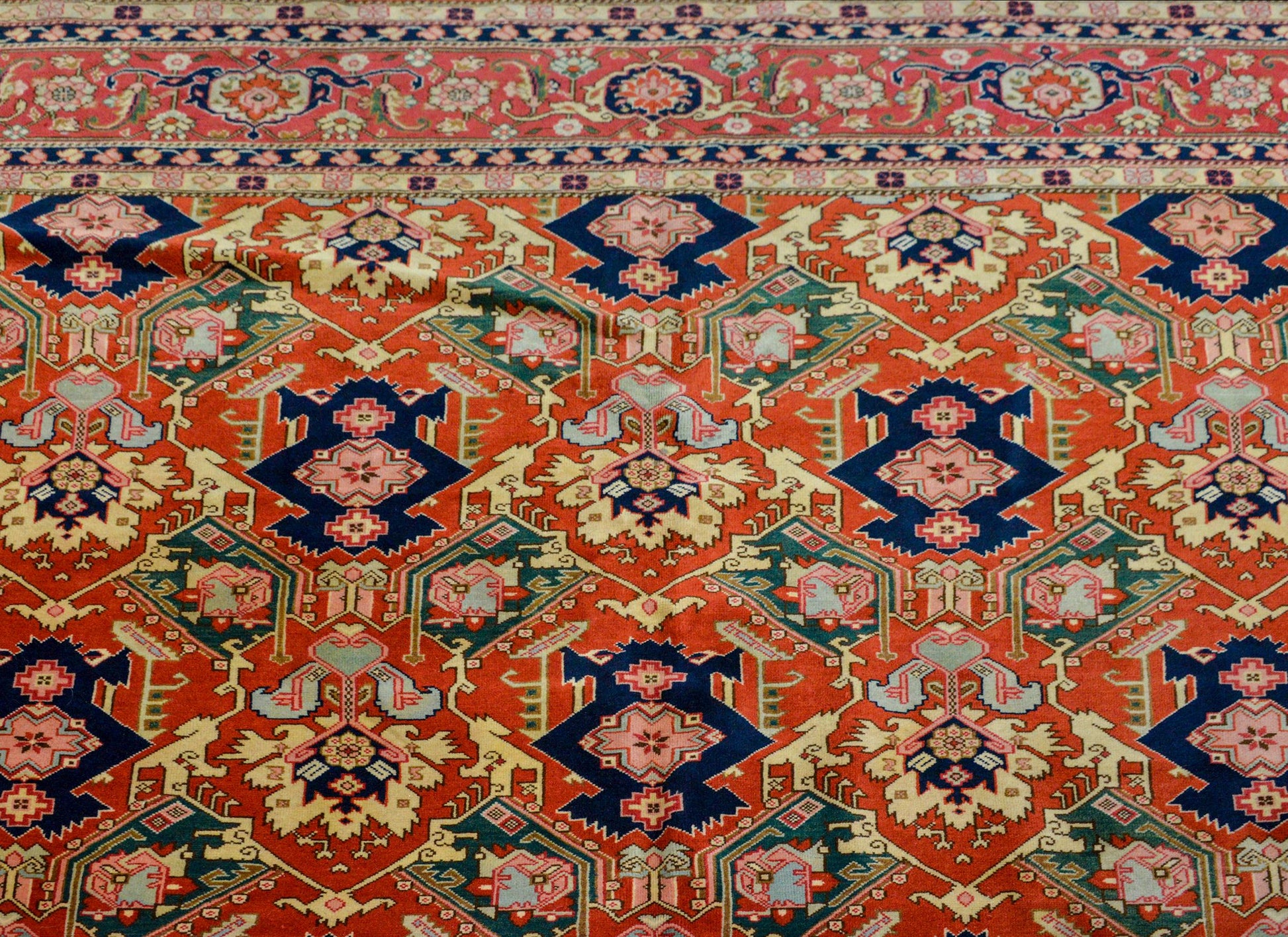 Outstanding Vintage Serapi-Style Rug For Sale