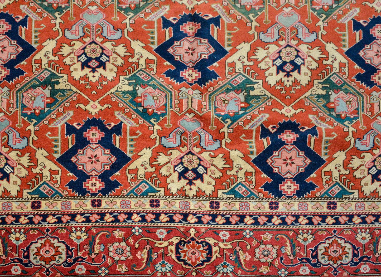 Outstanding Vintage Serapi-Style Rug For Sale