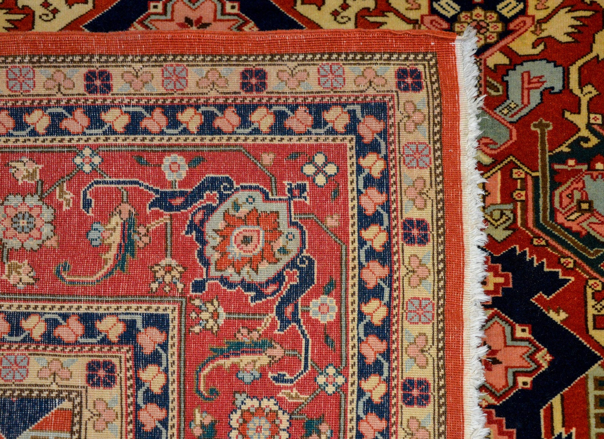 Outstanding Vintage Serapi-Style Rug For Sale