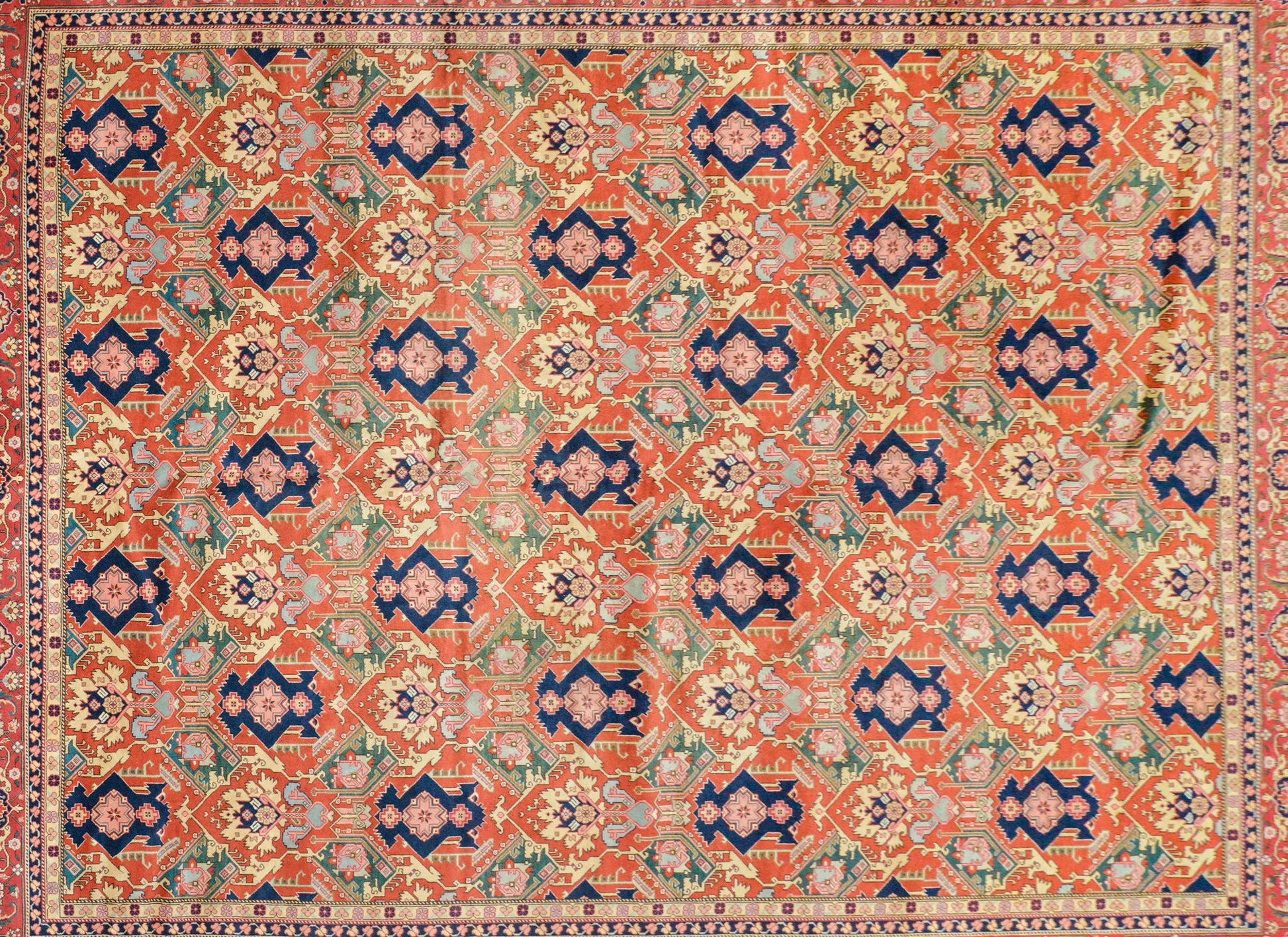 Outstanding Vintage Serapi-Style Rug For Sale