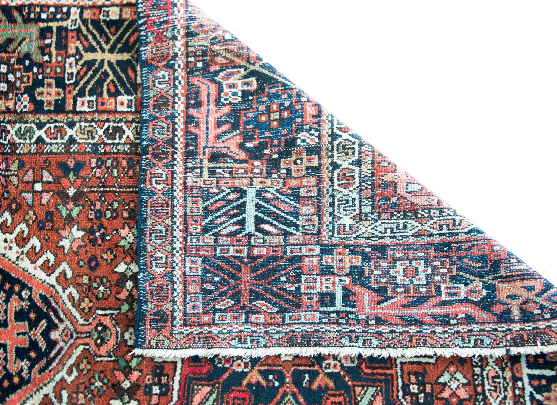 Early 20th Century Persian Karaja Rug For Sale