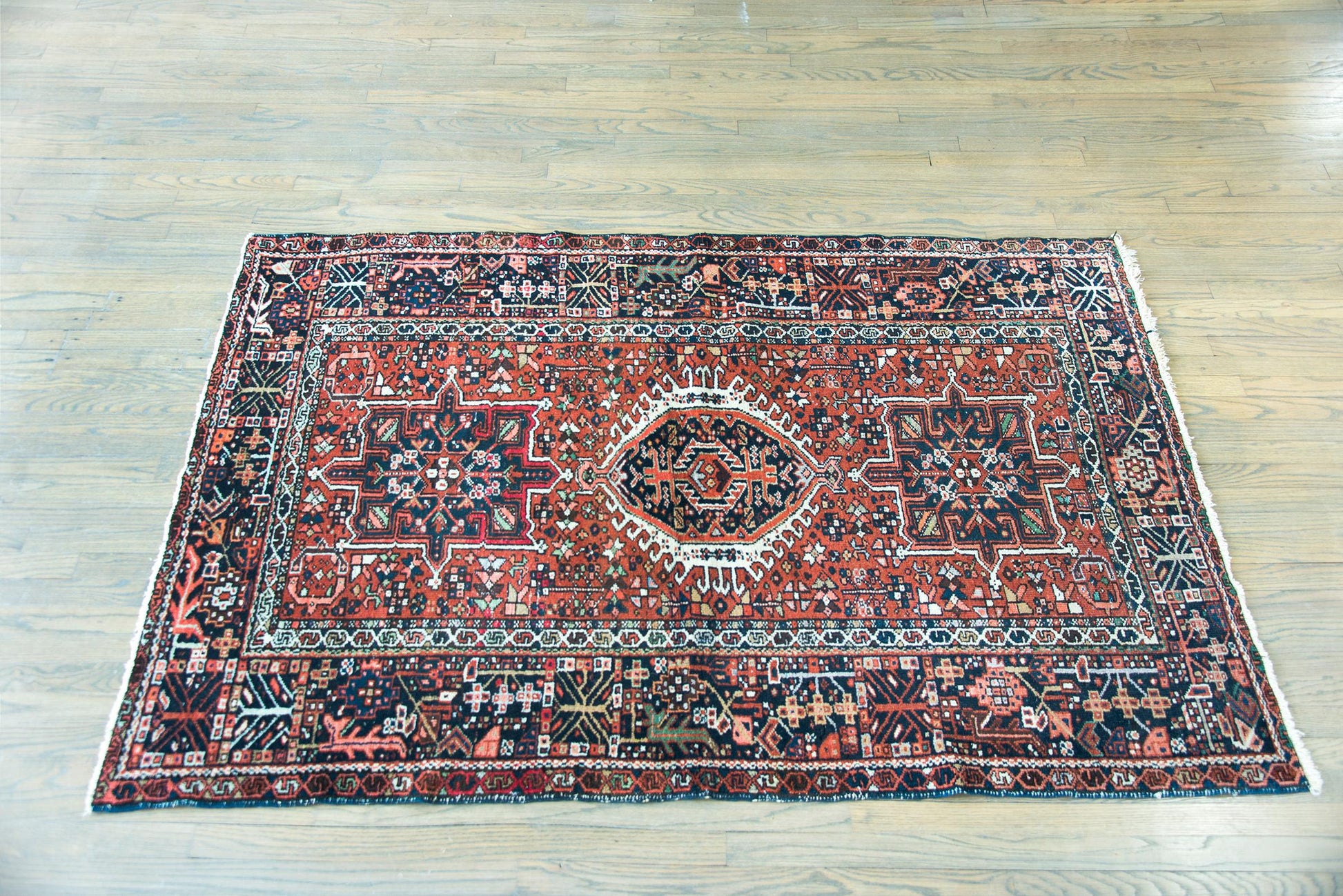 Early 20th Century Persian Karaja Rug For Sale