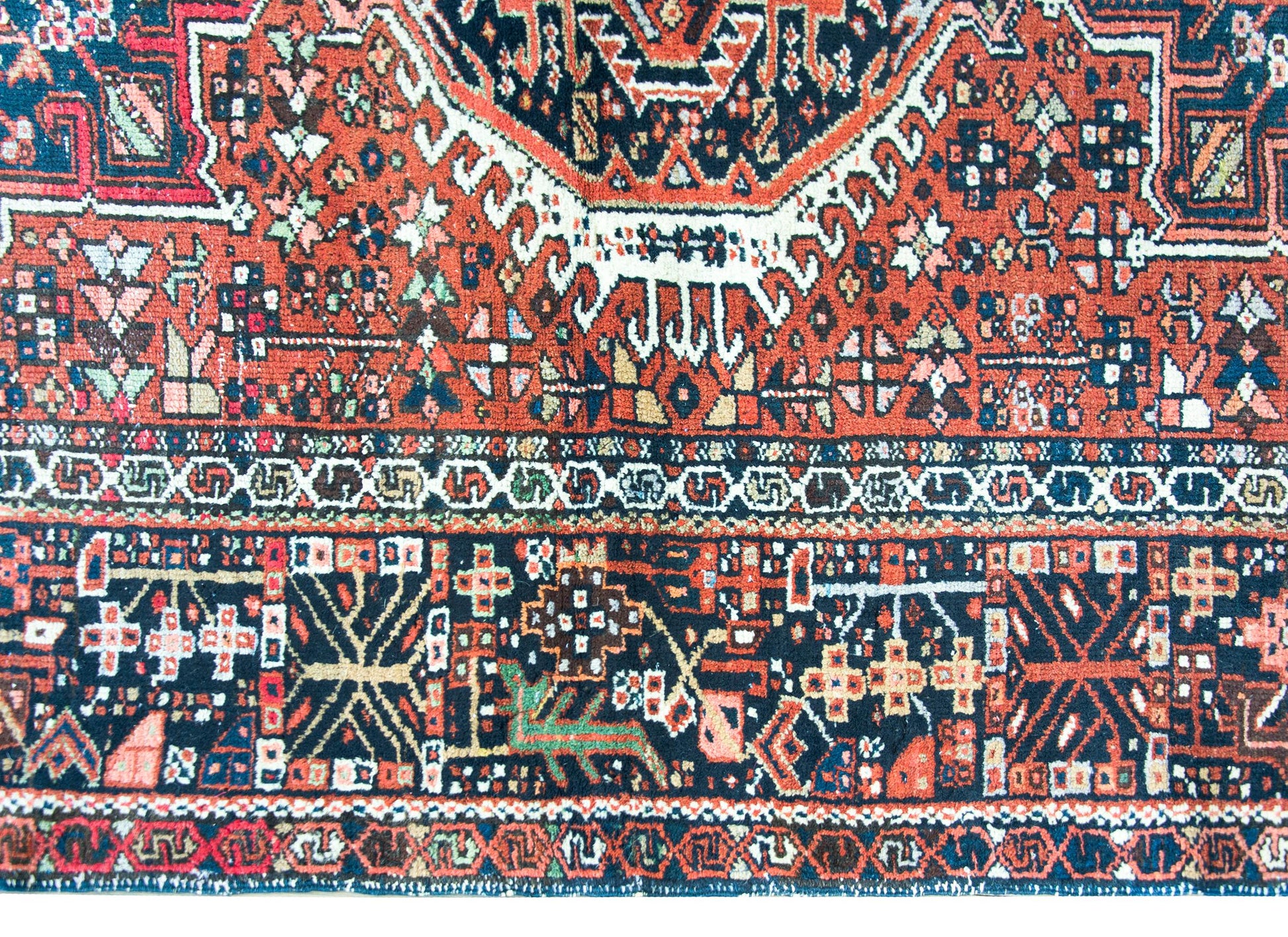Early 20th Century Persian Karaja Rug For Sale