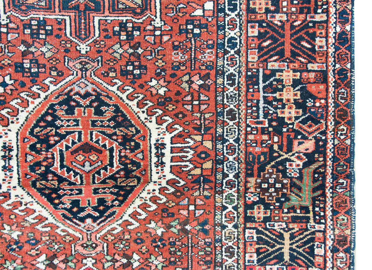 Early 20th Century Persian Karaja Rug For Sale