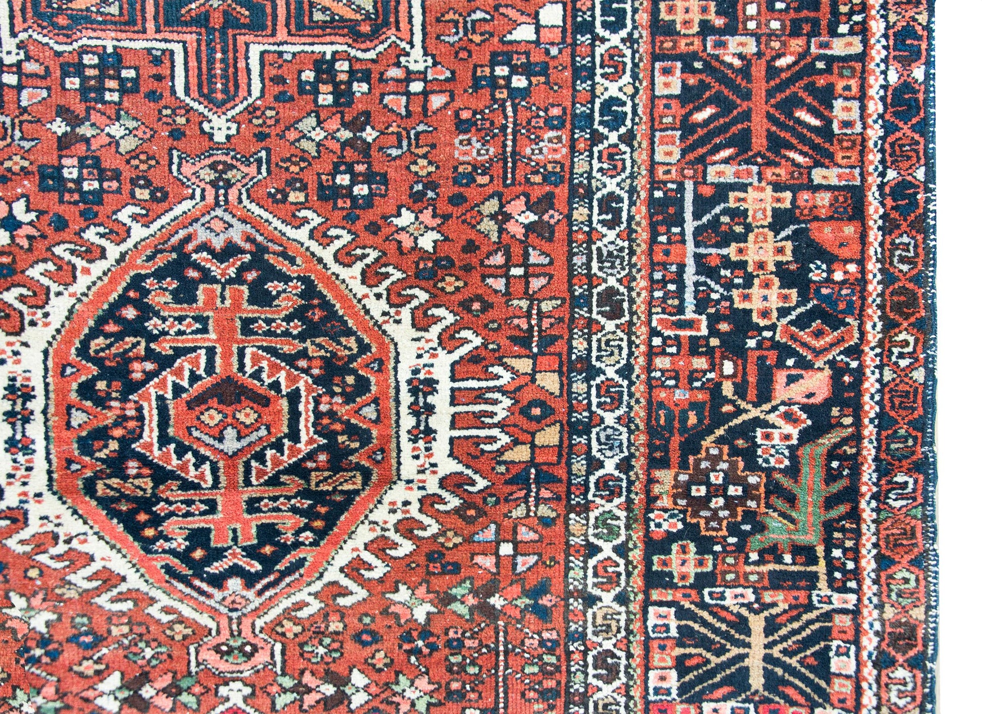 Early 20th Century Persian Karaja Rug For Sale
