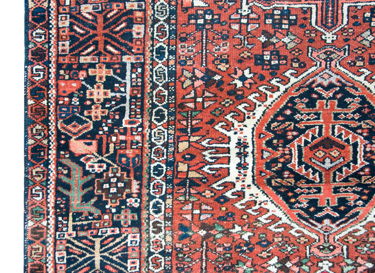 Early 20th Century Persian Karaja Rug For Sale