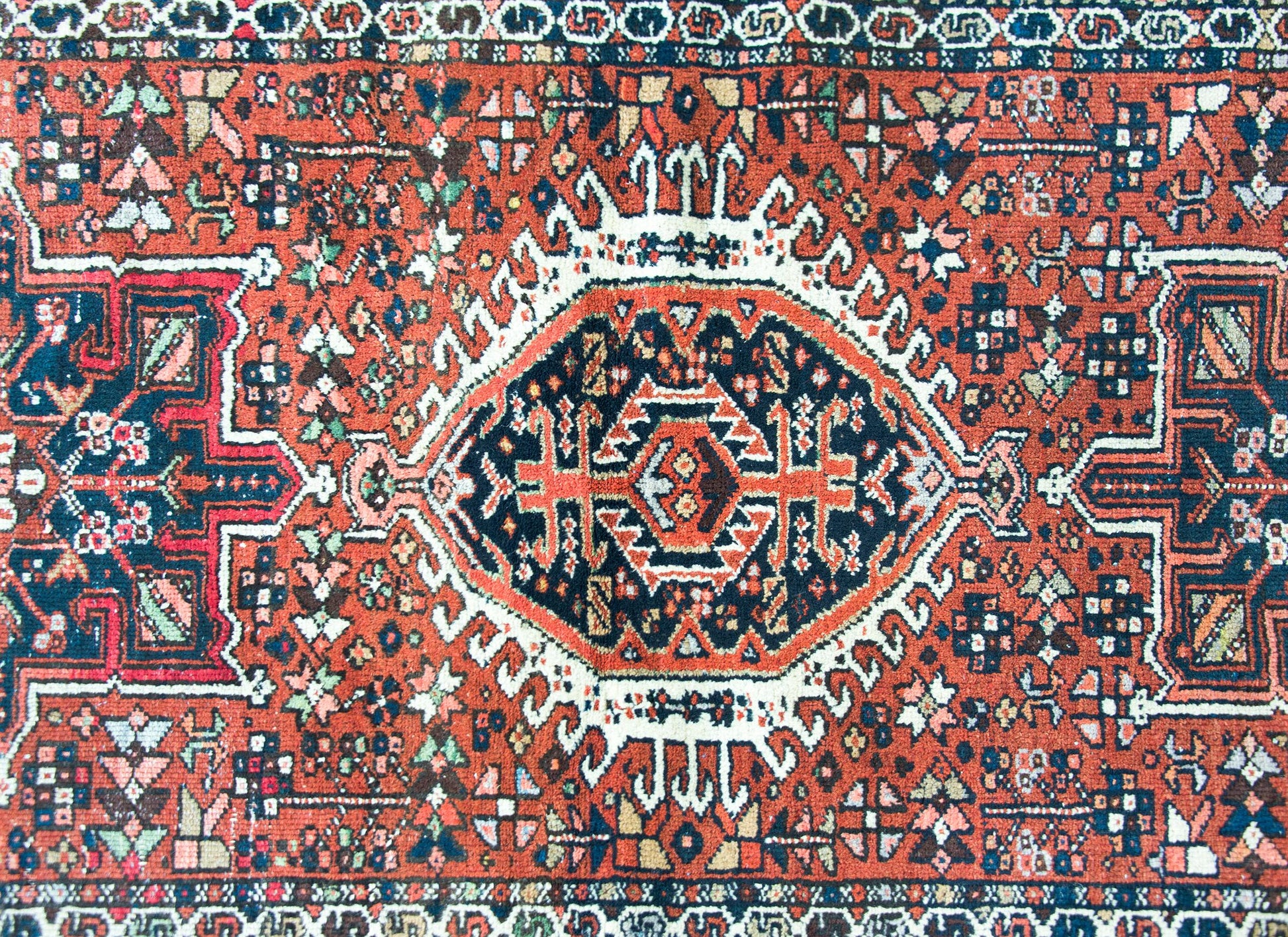 Early 20th Century Persian Karaja Rug For Sale